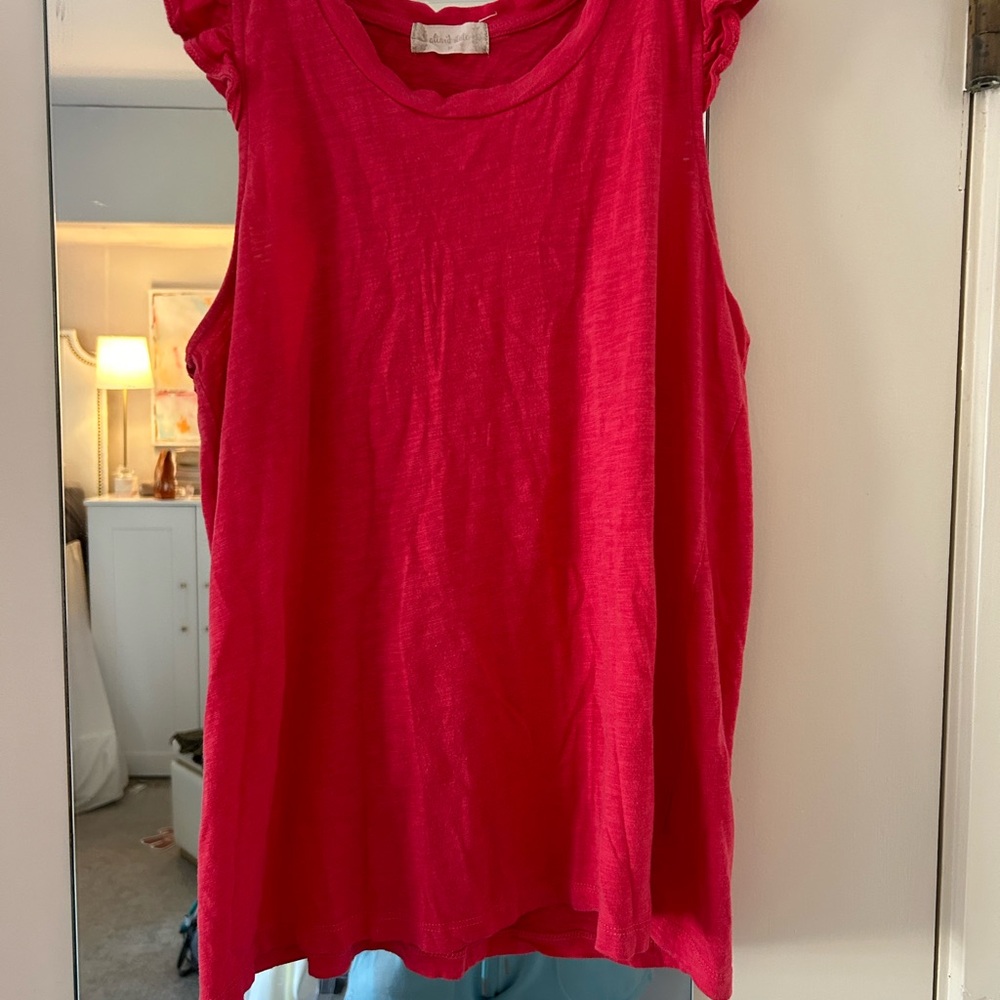 Women's Sleeveless Red Top